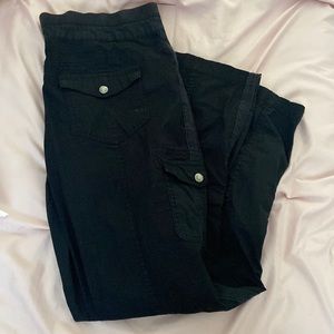 Black Cargo Jeans